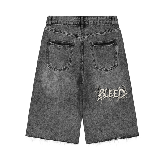 BLEED FOR ME | Loom Limited Denim Shorts